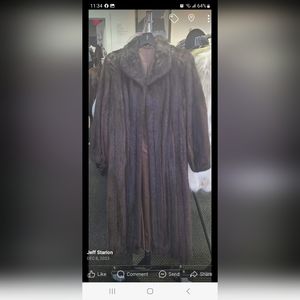 woman's full length mink coat